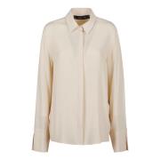 Moderne Avorio Langarm Shirt Federica Tosi , Beige , Dames