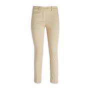 Slim-Fit Broek voor Vrouwen Dondup , Beige , Dames