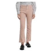 Hoge Taille Ribbel Jeans Department Five , Pink , Dames