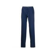 Blauwe relaxed-fit elastische jeans Kiton , Blue , Heren