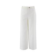 Wide Trousers Fedeli , White , Dames