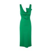 Smaragdgroene Midi Jurk P.a.r.o.s.h. , Green , Dames