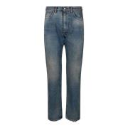 Lichtblauwe Katoenen Jeans met Lage Taille Maison Margiela , Blue , He...