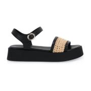 Sandals Frau , Black , Dames