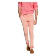 Slim-Fit Chino met Iconische Wasbehandeling Mason's , Pink , Heren