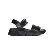 Platte Sandalen voor Dames Casadei , Black , Dames