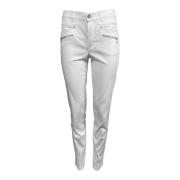 Slanke Fit Elegante Broek 2-Biz , White , Dames