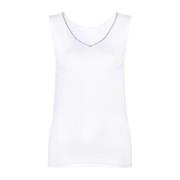 Witte mouwloze blouse Fabiana Filippi , White , Dames