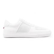 Witte lage sneakers met reliëf detail Moncler , White , Heren