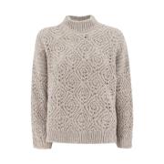 Round-neck Knitwear Panicale , Beige , Dames