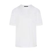 Katoenen Crew Neck T-Shirt Kiton , White , Dames