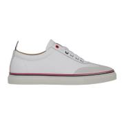 Tricolor lederen sneakers Thom Browne , White , Heren