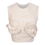 Elegante Witte Bloementop voor Vrouwen Jacquemus , White , Dames