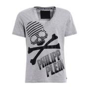 Philipp Plein Cotton Logo T-shirt Philipp Plein , Gray , Heren