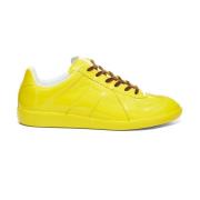 Stijlvolle Leren Sneakers voor Heren Maison Margiela , Yellow , Heren