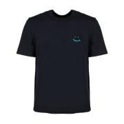 Organisch Katoenen Happy T-Shirt met Iconisch Lachend Logo PS By Paul ...