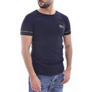 100% Katoenen T-shirt - Les Bleus Goldenim paris , Blue , Heren