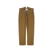 Chino Style Wide Trousers Laurence Bras , Brown , Dames