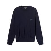 Trui met ronde hals A.p.c. , Blue , Dames