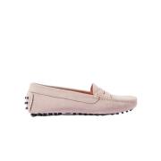 Roze Suède Rijloafers Scarosso , Pink , Dames