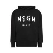 Hoodies Msgm , Black , Heren