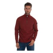 Braille01 Half Zip Coltrui, Mélange Effect Peuterey , Red , Heren