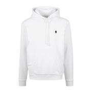 Witte Katoenen Hoodie Marcelo Burlon , White , Heren