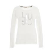 M/L T-Shirt - Stijlvol en Comfortabel Liu Jo , White , Dames