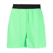Short Shorts Msgm , Green , Dames