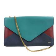 Preated canvas schouderzakken Chloé Pre-owned , Green , Dames