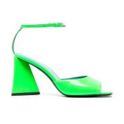 Groene lakleren sandalen The Attico , Green , Dames