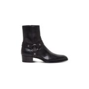 Wyatt Harness Laarzen Van Glad Leer Saint Laurent , Black , Heren