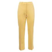 Slim-Fit Jersey Broek Max Mara Weekend , Yellow , Dames