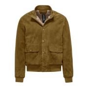 Bomber Jackets BomBoogie , Brown , Heren