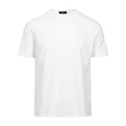 Veelzijdig Heren T-shirt van Stretch Katoen Herno , White , Heren
