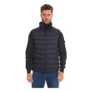 Gewatteerd Gilet met Logo en Trekkoord in de Taille Peuterey , Blue , ...