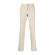 Cropped Trousers PT Torino , Beige , Heren