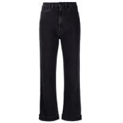 Flared Jeans 3X1 , Black , Dames