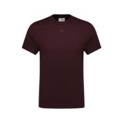 Klassiek Burgundy Katoenen T-Shirt Courrèges , Brown , Heren