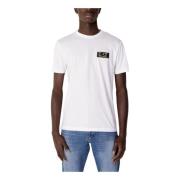 Wit Ronde Hals T-shirt Emporio Armani EA7 , White , Heren