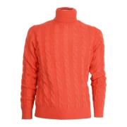 Dolcevita Man beschouw Orange 1233 Cashmere en Lana Cashmere Company ,...