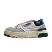 Vintage lage profiel leren sneakers Autry , Multicolor , Dames