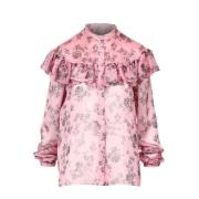 Zijden Blouse met Bloemenprint Philosophy di Lorenzo Serafini , Pink ,...