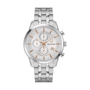 Sutton Zilver Stalen Horloge Bulova , Gray , Dames