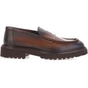 Donkerbruine platte schoenen Doucal's , Brown , Heren