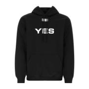 Zwart katoenen blend sweatshirt Vtmnts , Black , Heren