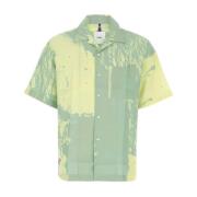 Gedrukt viscose -oversized shirt Oamc , Green , Heren