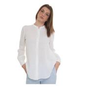 Linen shirt Fay , White , Dames