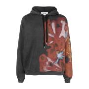 Grafische Print Katoenen Hoodie Ambush , Black , Heren