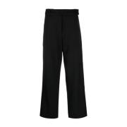 Zwarte wijde broek Studio Nicholson , Black , Dames